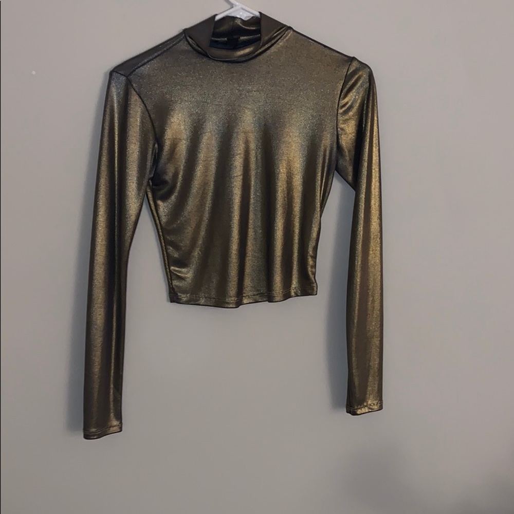 Metallic crop top
